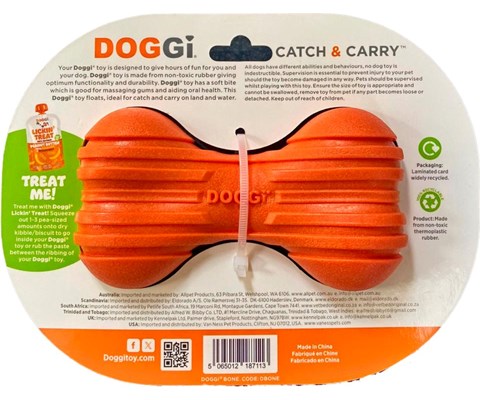 Hundeleke Ribbet Ben orange