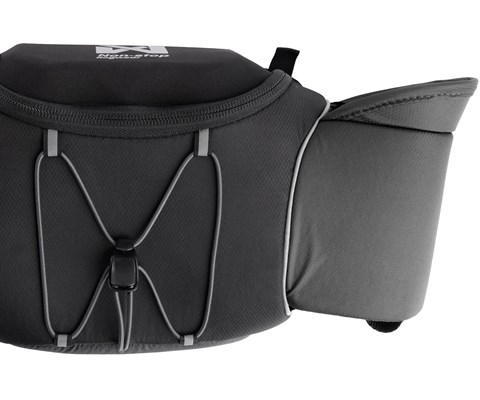 Bag til trekking løpebelte svart