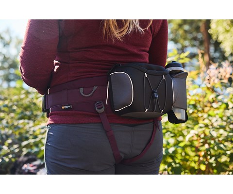 Bag til trekking løpebelte svart