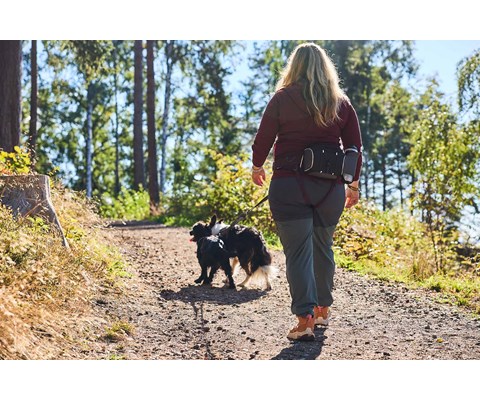 Bag til trekking løpebelte svart