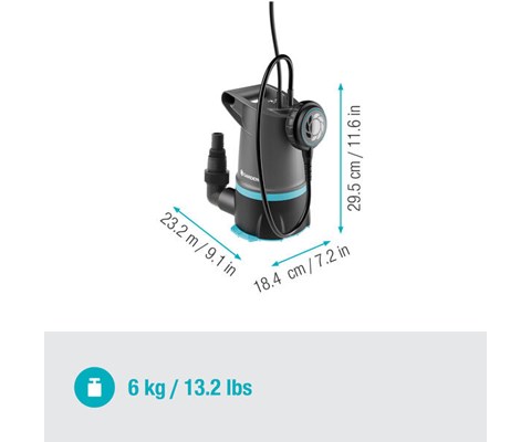 Vannpumpe nedsenkbar Kombi 2000