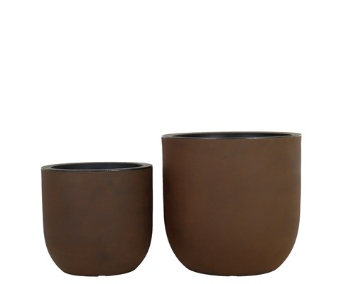 Blomsterpotte Pico sett à 2 stk rust
