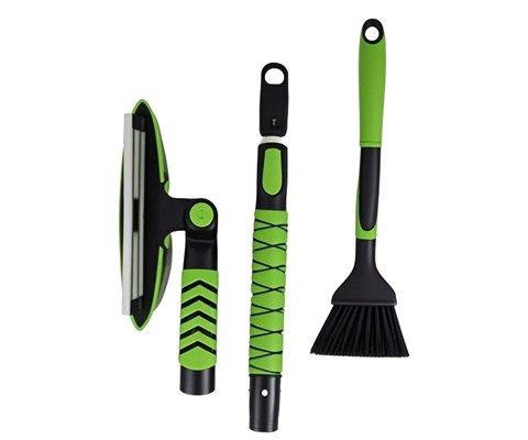 Snøbørste lang med justerbar skrape med nal