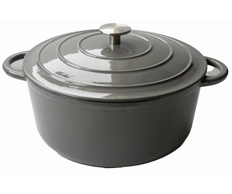 Støpejerngryte grå 6 L