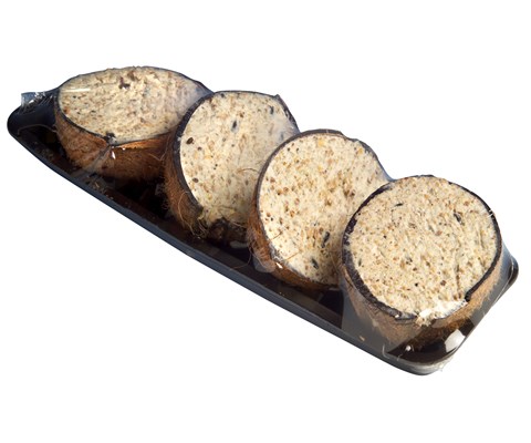 Kokosnøtter halve 4 pk