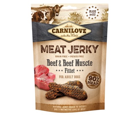 Hundesnacks Jerky biff 100 g