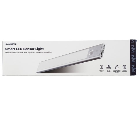 Sensorlampe LED 30 cm 2 pk
