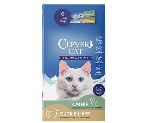 Kattesnacks Creamy Catnip and 6 x 15 g