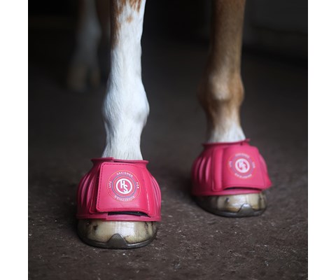 Kopper med borrelås rosa 1 par