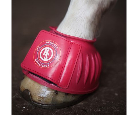 Kopper med borrelås rosa 1 par