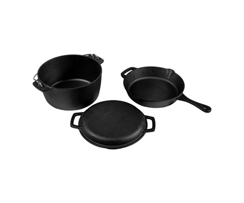 Støpejernsett til bål