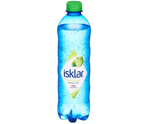Isklar kullsyrevann eple & lime 0,5 L