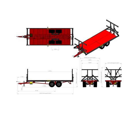 Rundballehenger MetaMid 6,75 meter