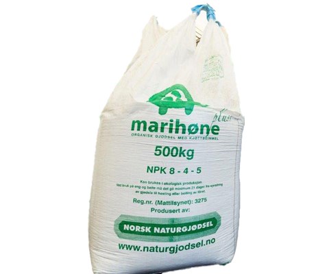 Marihøne Pluss NPK 8-4-5, organisk gjødsel