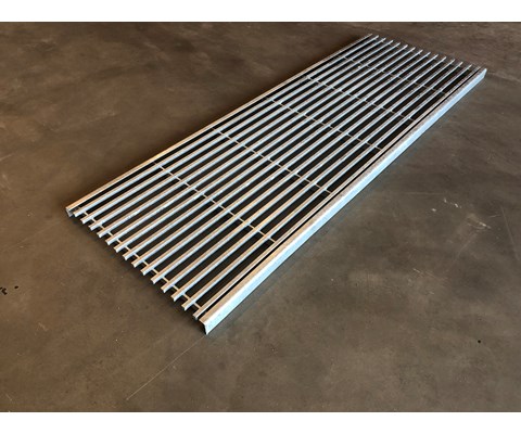 Firkantstålrist galvanisert