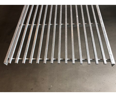 Firkantstålrist galvanisert
