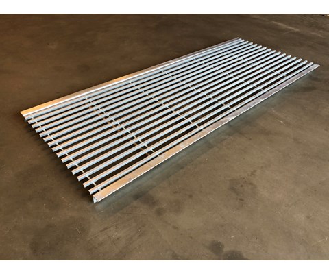 Firkantstålrist galvanisert