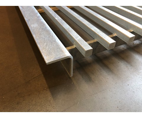 Firkantstålrist galvanisert