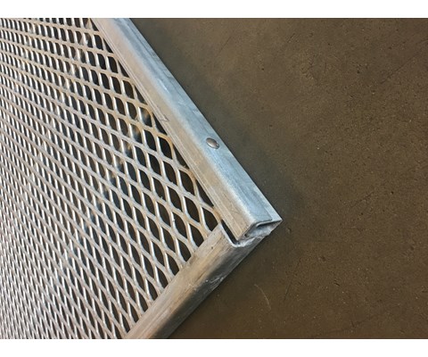 Strekkmetallrist på ramme