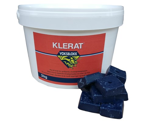 Rottegift Klerat 3 kg