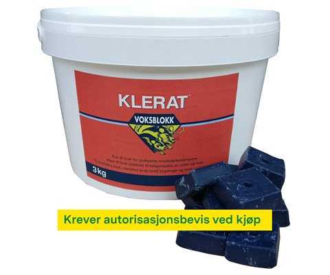 Rottegift Klerat 3 kg