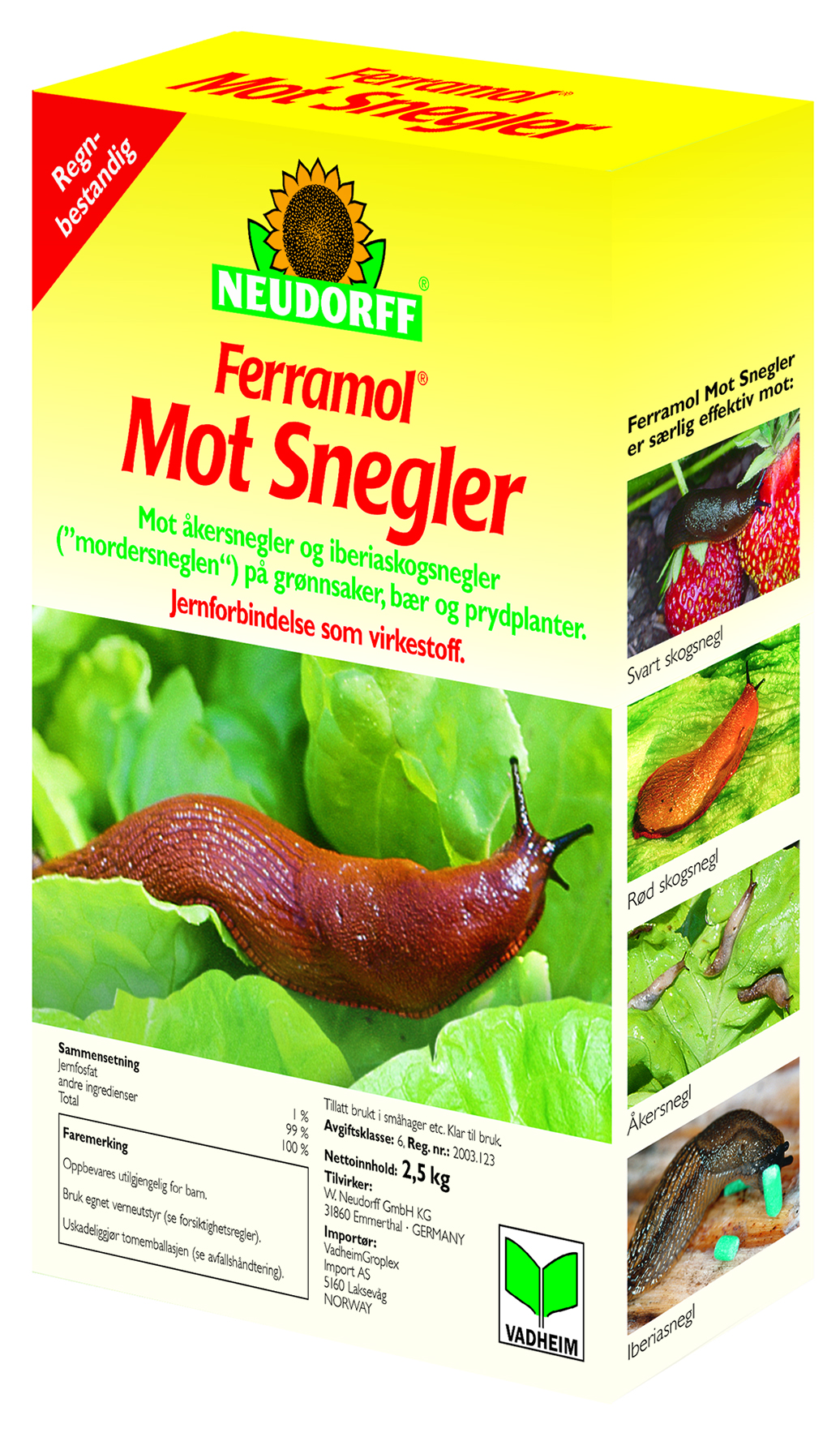 Ferramol mot snegler 2,5 kg
