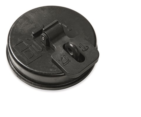 Tanklokk med lås svart