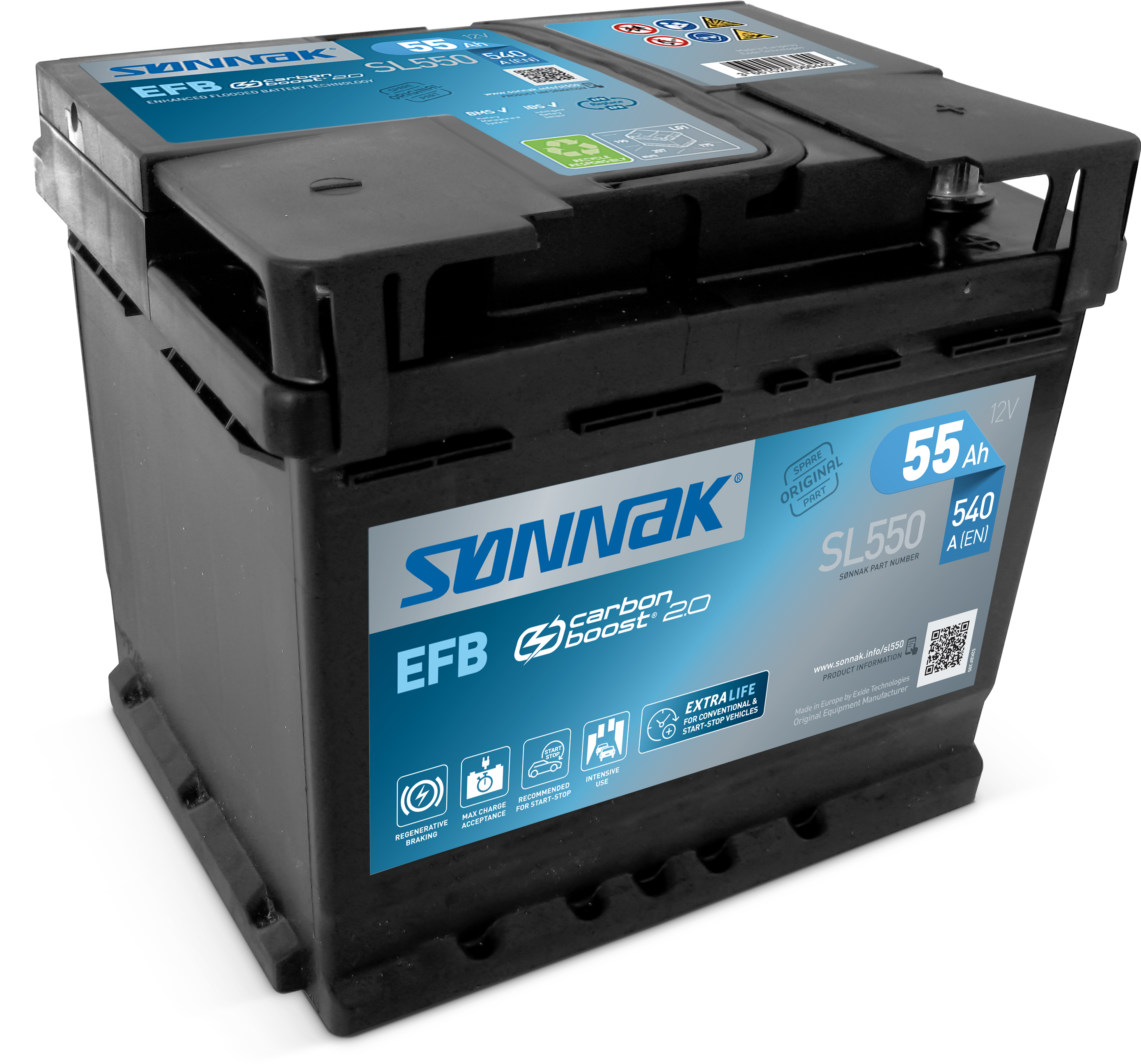 Bilbatteri EFB start og stop SL550