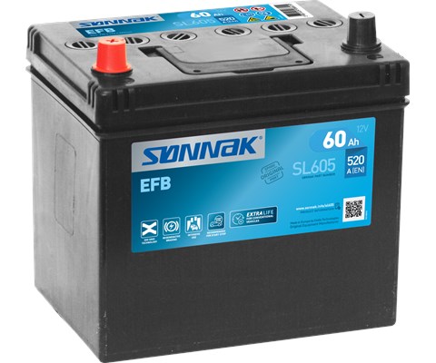 Bilbatteri EFB start og stop SL605