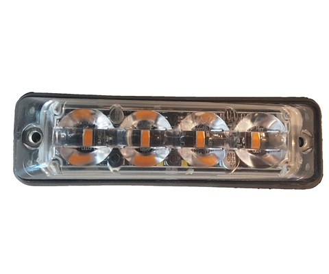Strobelys LED hvitt lys 4x3W