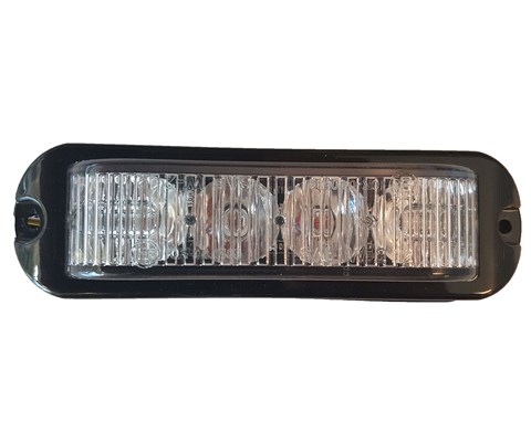 Kamled LED strobelys 4x3 W oransje