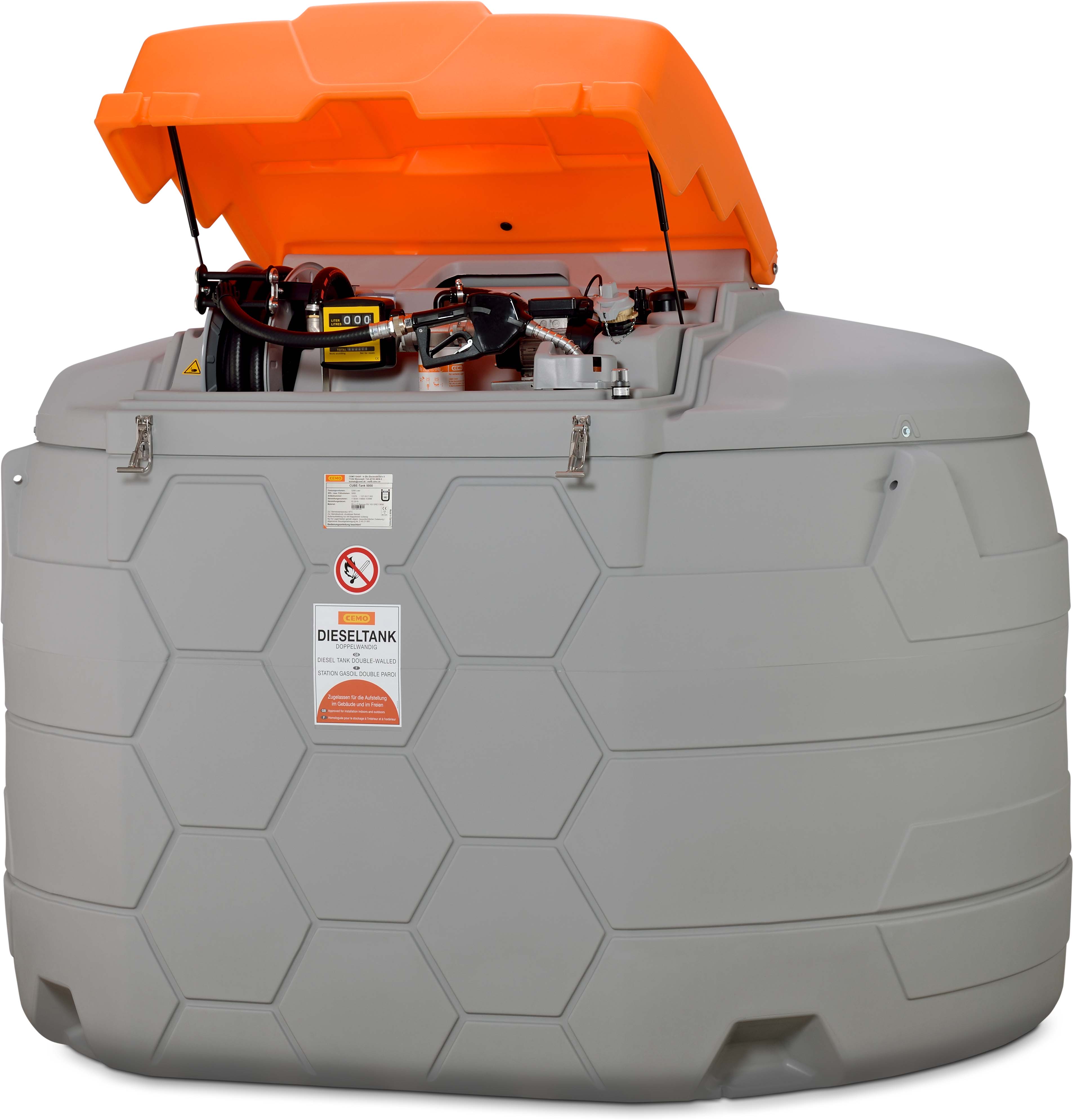 Dieseltank Cube Premium stasjonær 5000 L