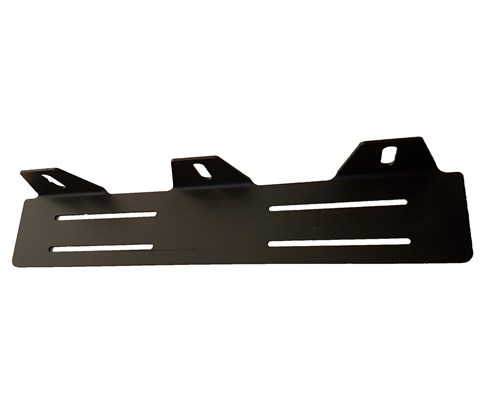 Skiltplate med brakett for 3 stk 7" ekstralys