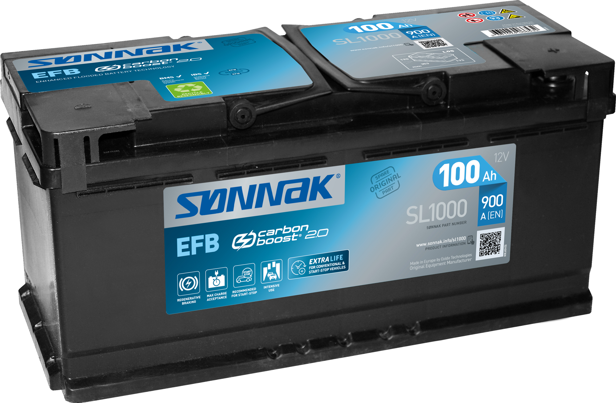 Sønnak batteri EFB SL100