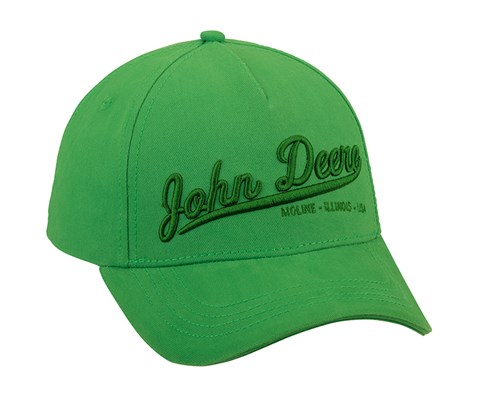 Caps grønn med brodering