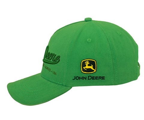 Caps grønn med brodering