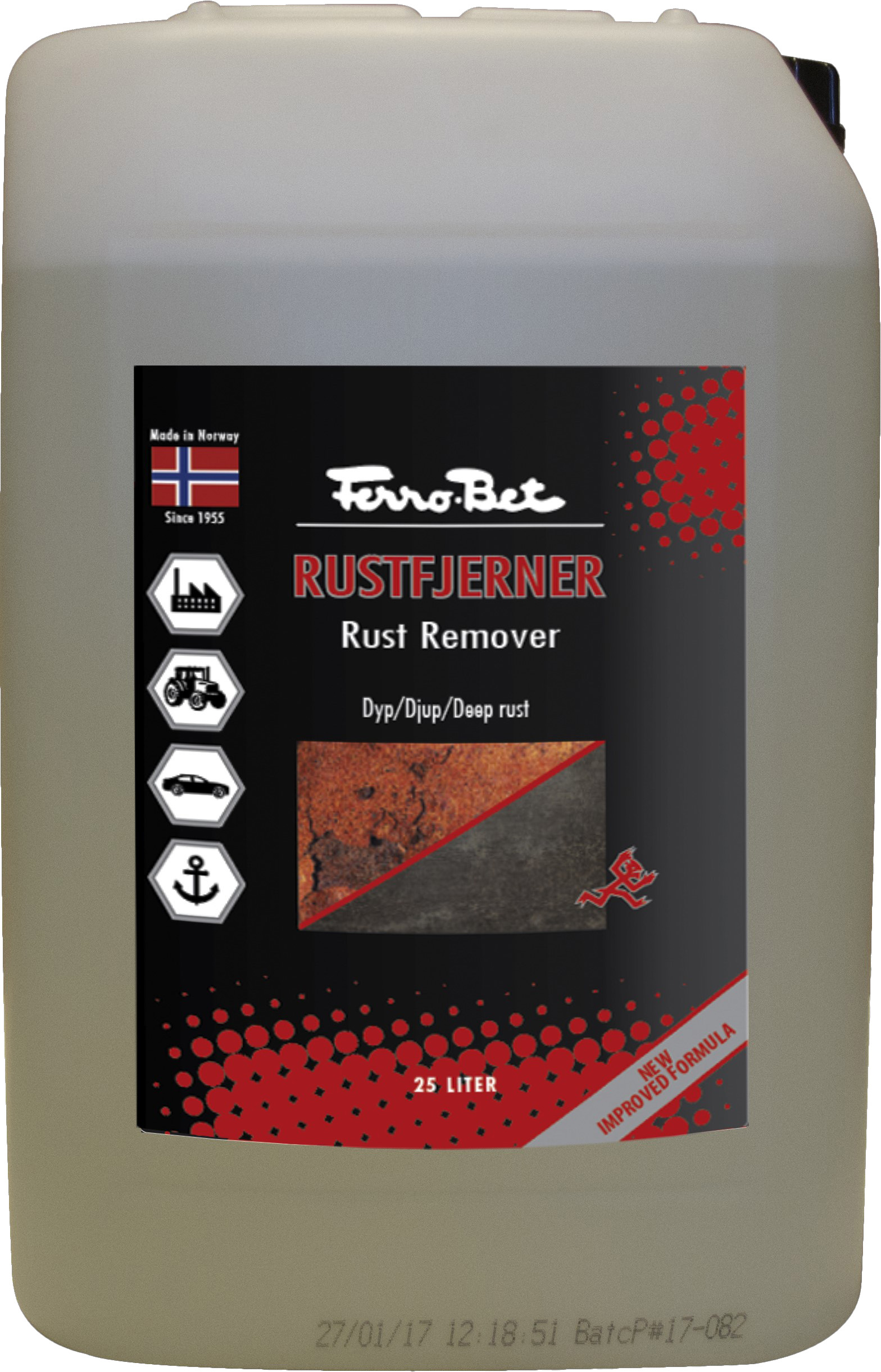 Rustfjerner 25 L