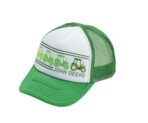 Caps barn grønn med traktor