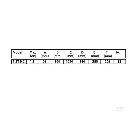 Jekk høytløftende 8 tonn
