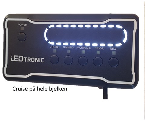 Varselbjelke slim 100 cm