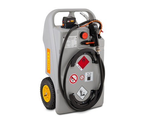 Dieseltank tralle 60 L med CAS batteri 2AH