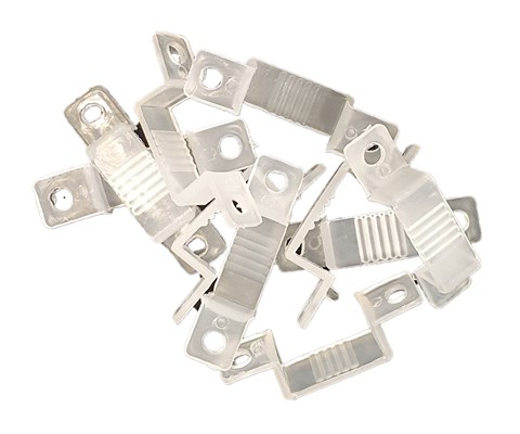 Klipsfester for aluskinne og lyslenker