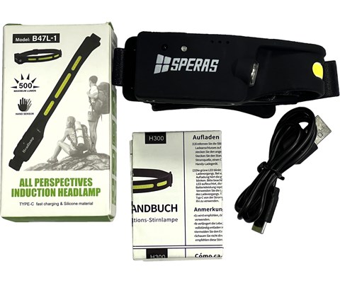 Hodelykt med bevegelsessensor