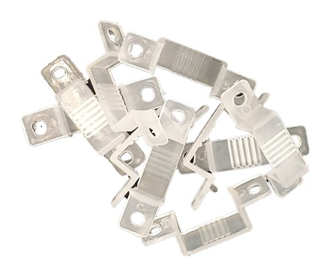 Klipsfester for aluskinne og lyslenke 50 stk