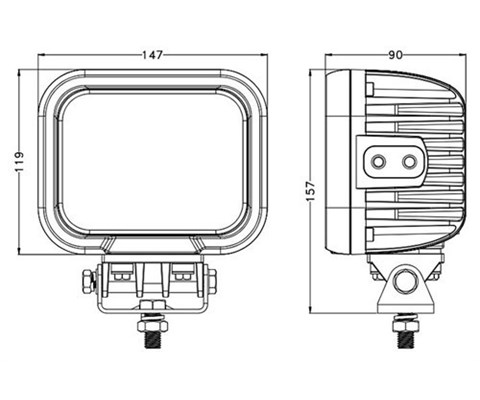 Arbeidslys DT Flood LED 90 W