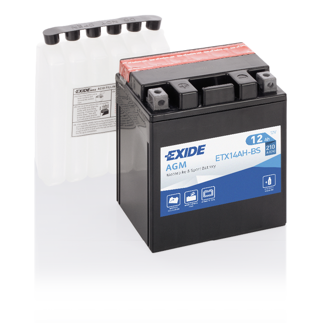 MC batteri AGM ETX 14AH-BS