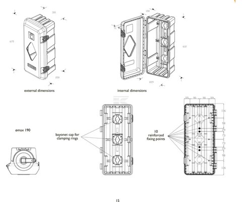 Kasse for brannslukningsapparat 6-9 kg