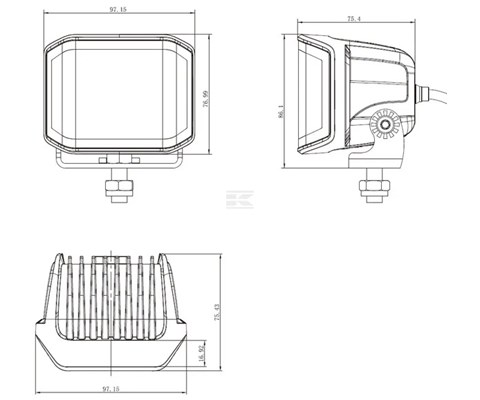Arbeidslys LED 70 W 5060 lumen