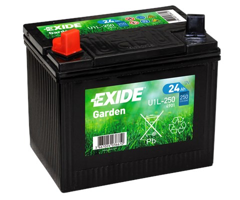 Exide Garden venstre 12V 24Ah batteri
