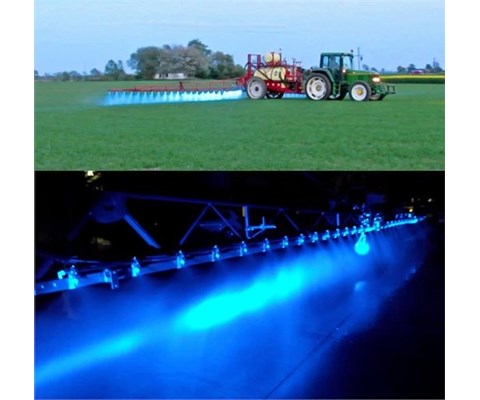 Sprøytelys LED blå spot